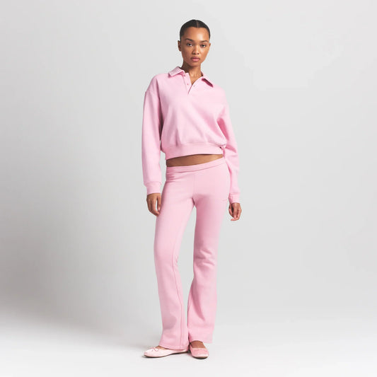 COTTON FLEECE POLO SWEATSHIRT | HALITE