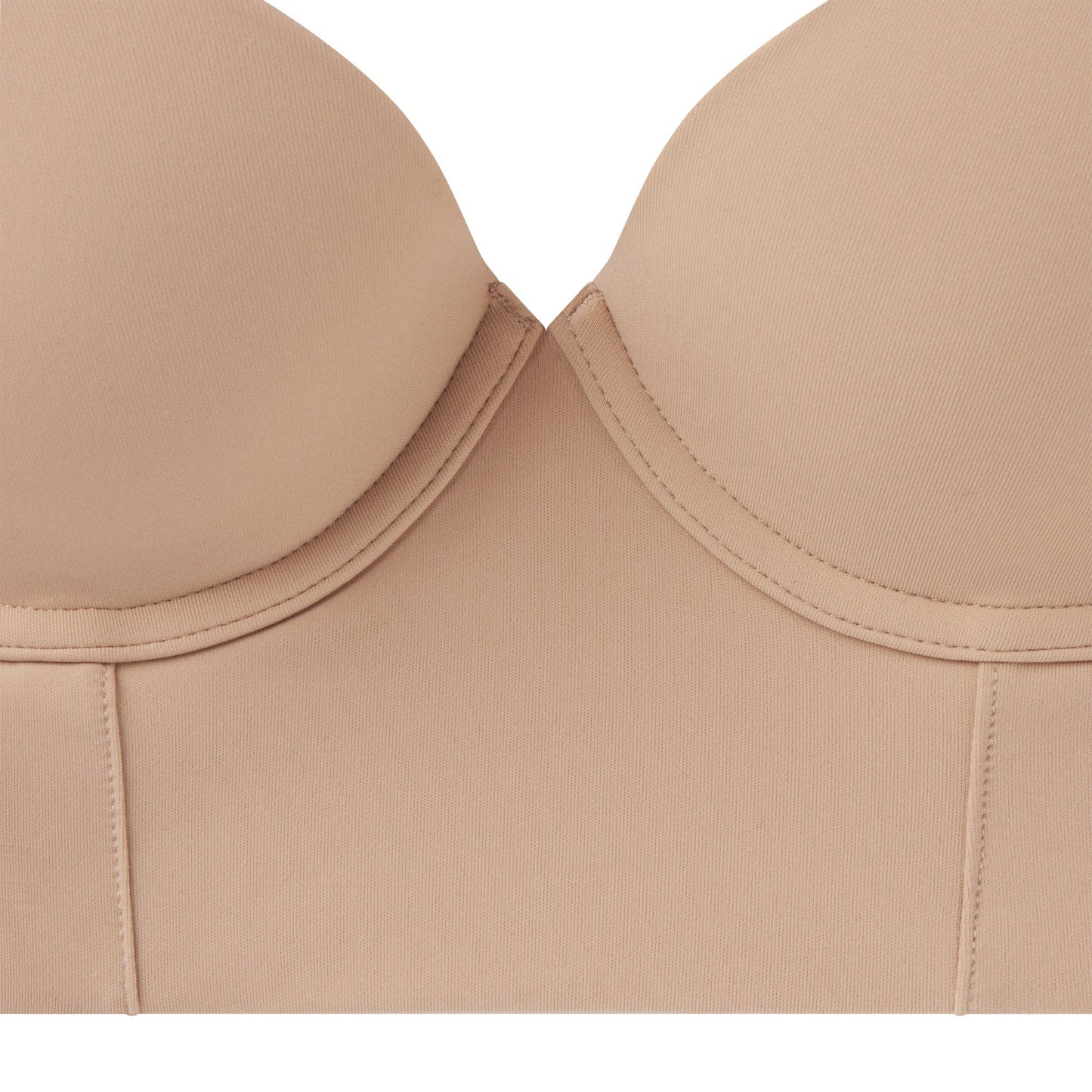 FITS EVERYBODY LOW BACK LONGLINE BRA | CLAY