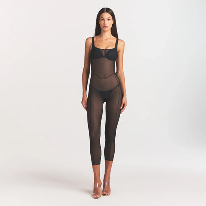 POWER MESH SHAPEWEAR CATSUIT | ONYX