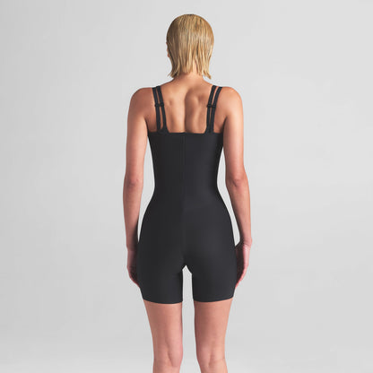 SKIMS BODY CORE SCULPT OPEN BUST MID THIGH BODYSUIT | ONYX