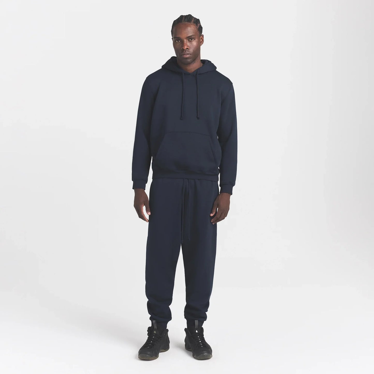 FLEECE LOUNGE MENS TAPERED JOGGER | NAVY
