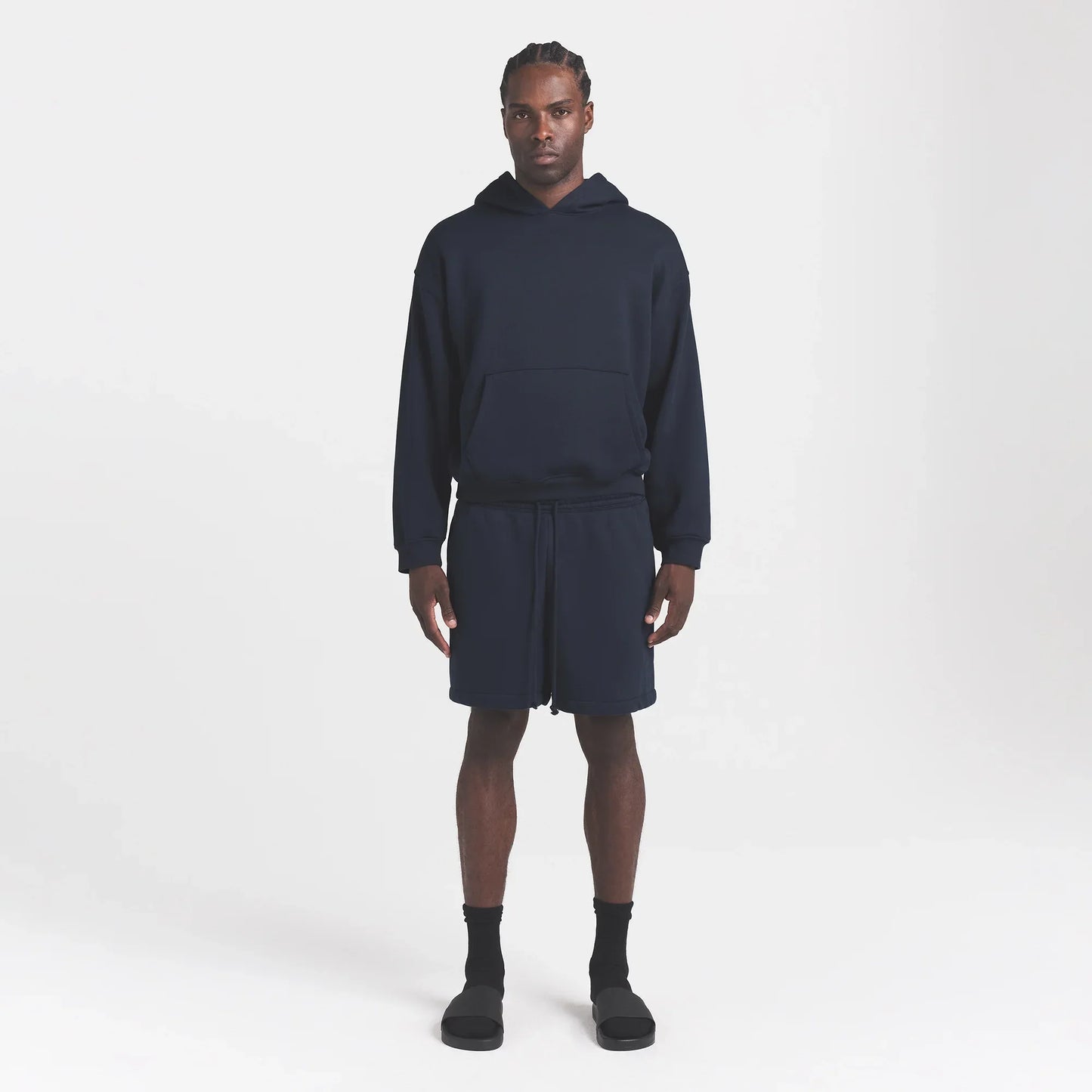 FLEECE LOUNGE MENS RELAXED SHORT | NAVY