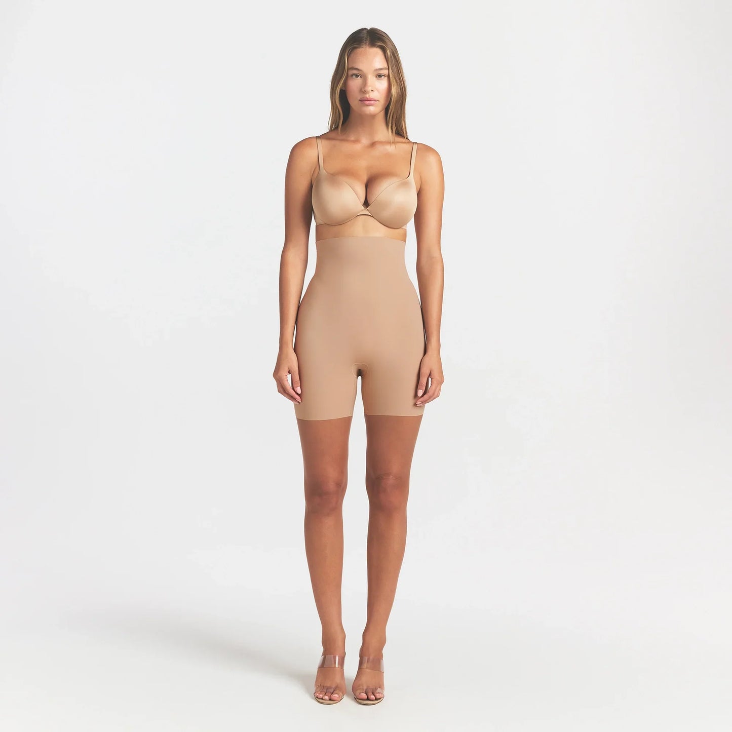 COOL SHAPEWEAR HIGH-WAISTED SHORT | CLAY