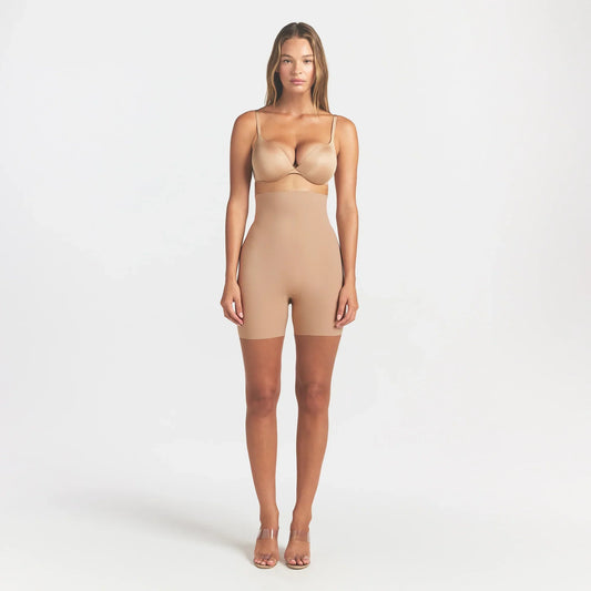 COOL SHAPEWEAR HIGH-WAISTED SHORT | CLAY