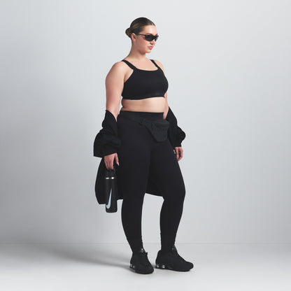 NikeSKIMS MATTE WIDE STRAP BRA | OBSIDIAN