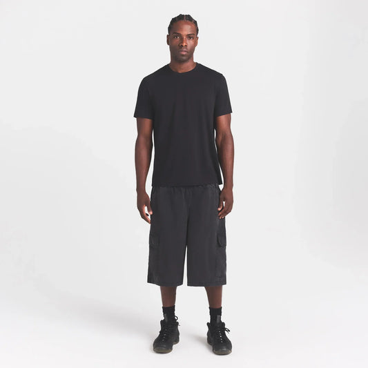 WOVEN MENS RELAXED CARGO SHORT | ONYX