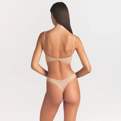 FITS EVERYBODY LOW BACK LONGLINE BRA | CLAY