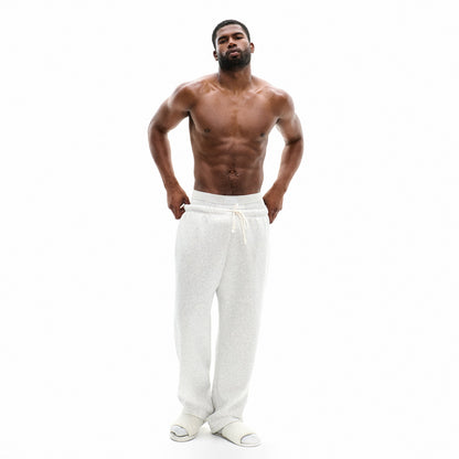 FLEECE LOUNGE MENS CLASSIC STRAIGHT LEG PANT | LIGHT HEATHER GREY