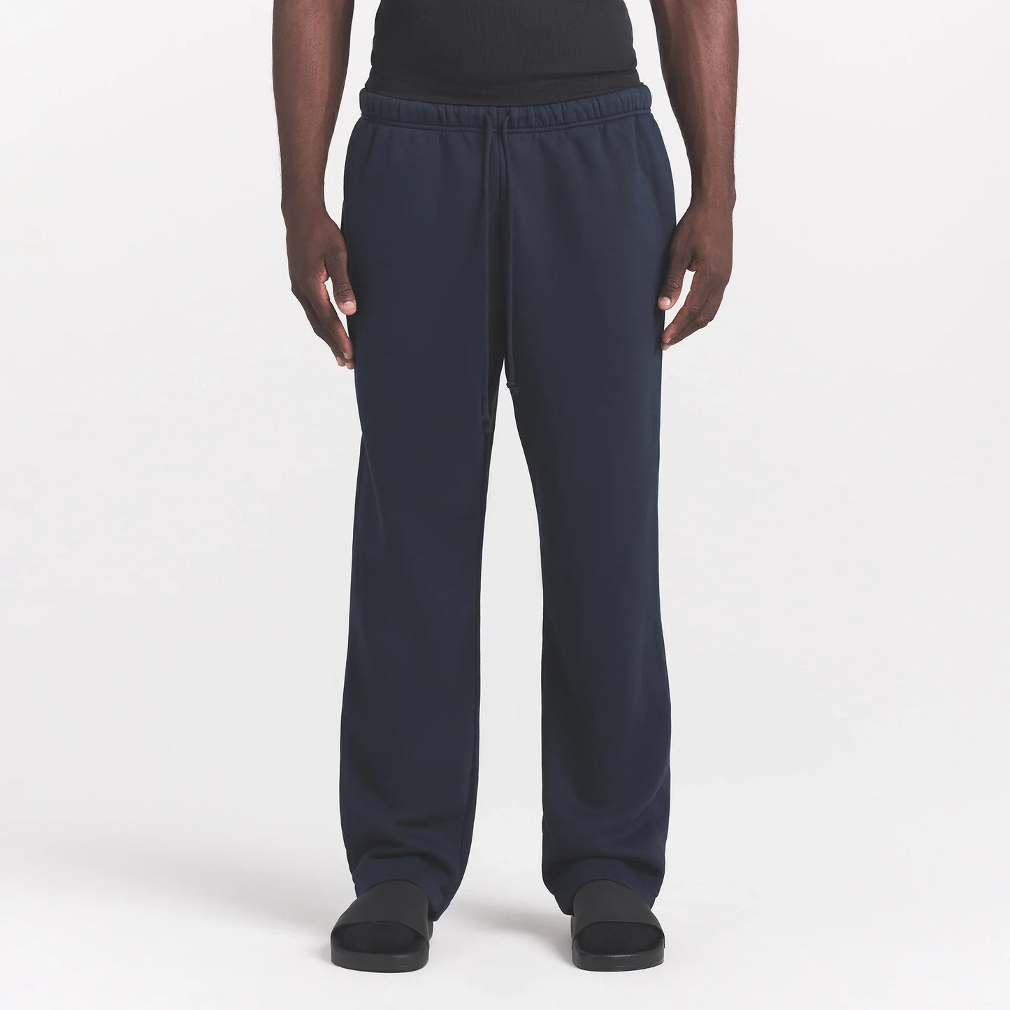 FLEECE LOUNGE MENS CLASSIC STRAIGHT LEG PANT | NAVY