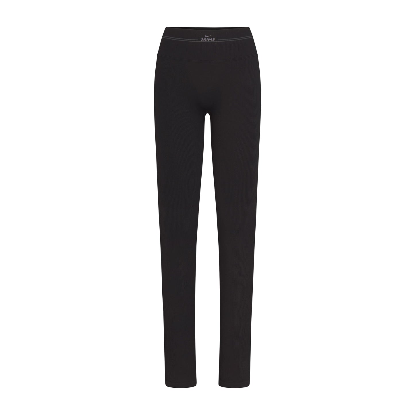 NikeSKIMS RIBBED SEAMLESS 34" STRAIGHT LEGGING | OBSIDIAN