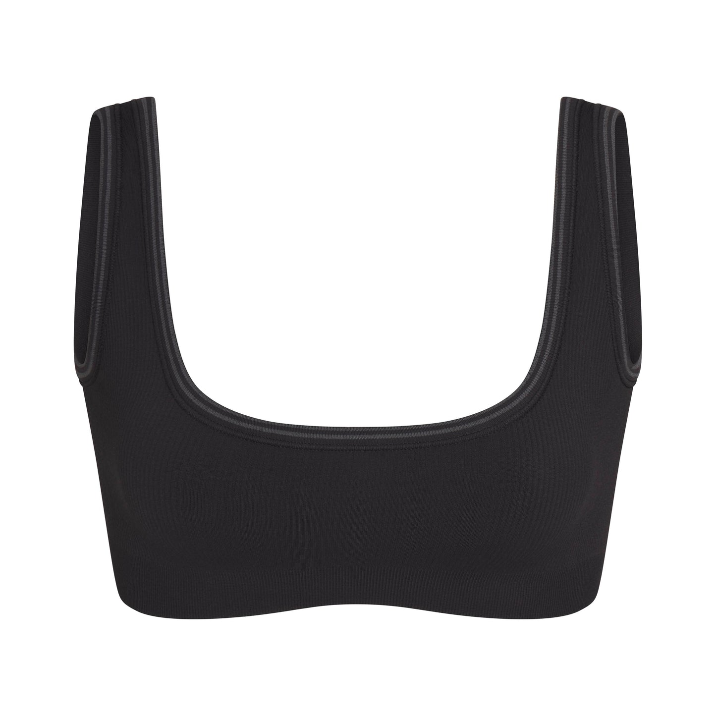 NikeSKIMS RIBBED SEAMLESS MICRO SCOOP BRA | OBSIDIAN