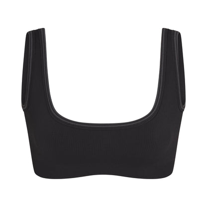 NikeSKIMS RIBBED SEAMLESS MICRO SCOOP BRA | OBSIDIAN