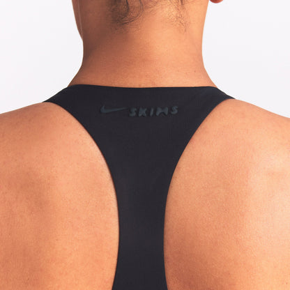 NikeSKIMS MATTE SHINE MIX RACERBACK 5" ONE PIECE | OBSIDIAN AND IGNEOUS