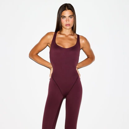 NikeSKIMS MATTE RACER LONG ONE PIECE | CURRANT