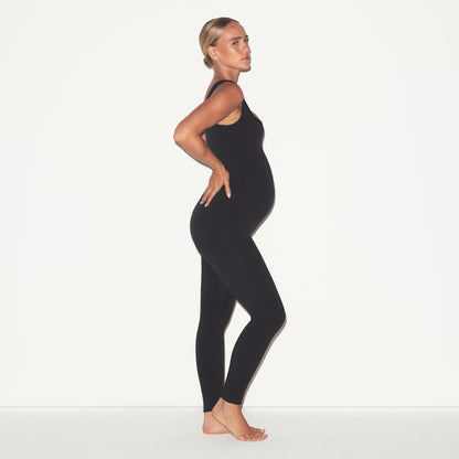 COTTON JERSEY MATERNITY CATSUIT | SOOT