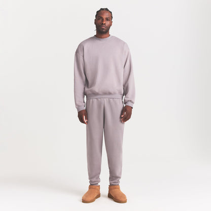 FLEECE LOUNGE MENS RELAXED HIGH CREWNECK | SHADOW