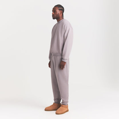 FLEECE LOUNGE MENS RELAXED HIGH CREWNECK | SHADOW