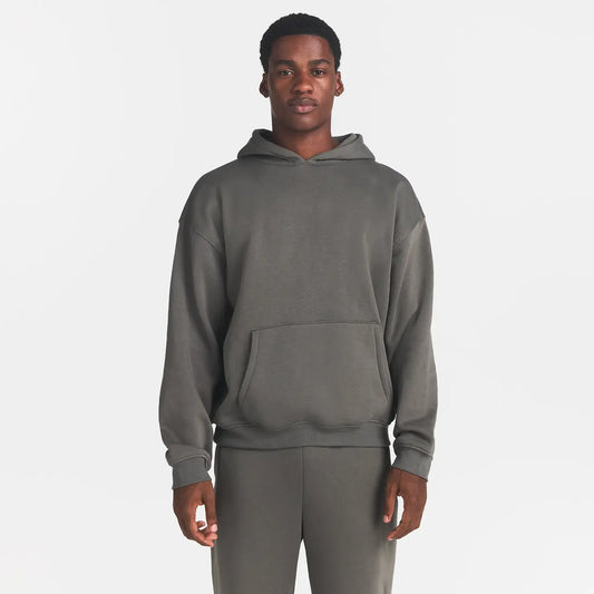 FLEECE LOUNGE MENS RELAXED HOODIE | JUNGLE