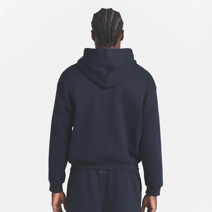 FLEECE LOUNGE MENS RELAXED ZIP UP HOODIE | NAVY