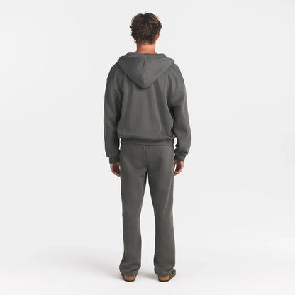 FLEECE LOUNGE MENS RELAXED ZIP UP HOODIE | JUNGLE
