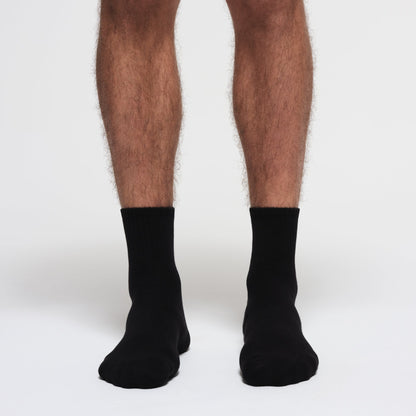 MENS 3/4 CREW SOCK 3-PACK | ONYX