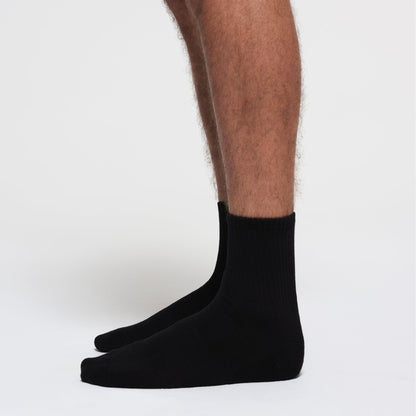 MENS 3/4 CREW SOCK 3-PACK | ONYX