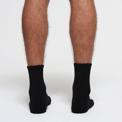 MENS 3/4 CREW SOCK 3-PACK | ONYX