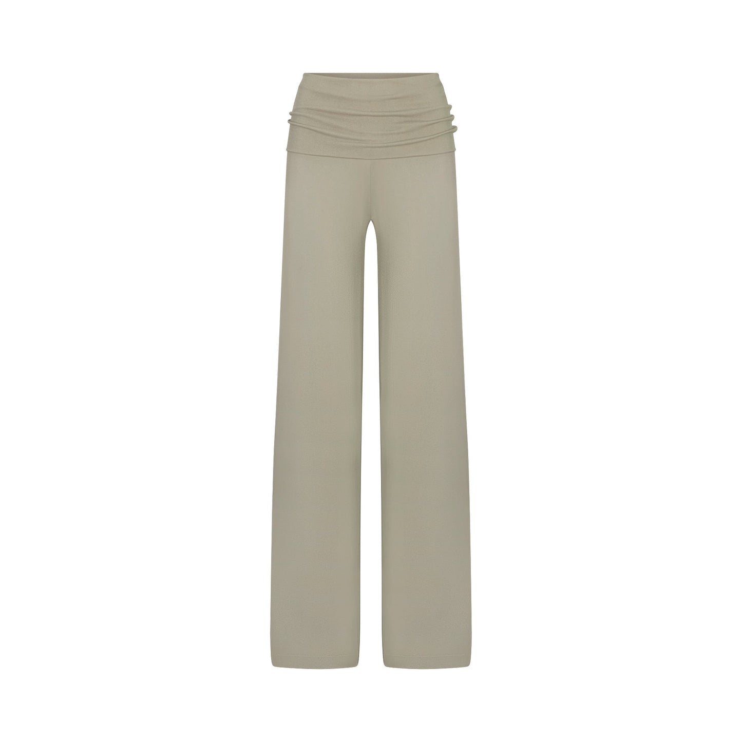 NikeSKIMS STRETCH KNIT FOLDOVER WIDE LEG PANT | DUNE