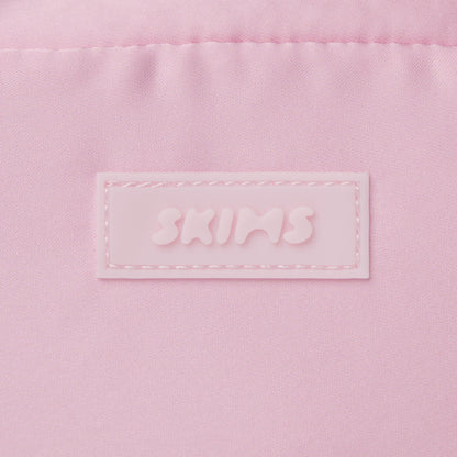 SKIMS ACCESSORIES SATIN MINI DUFFLE BAG | PEONY