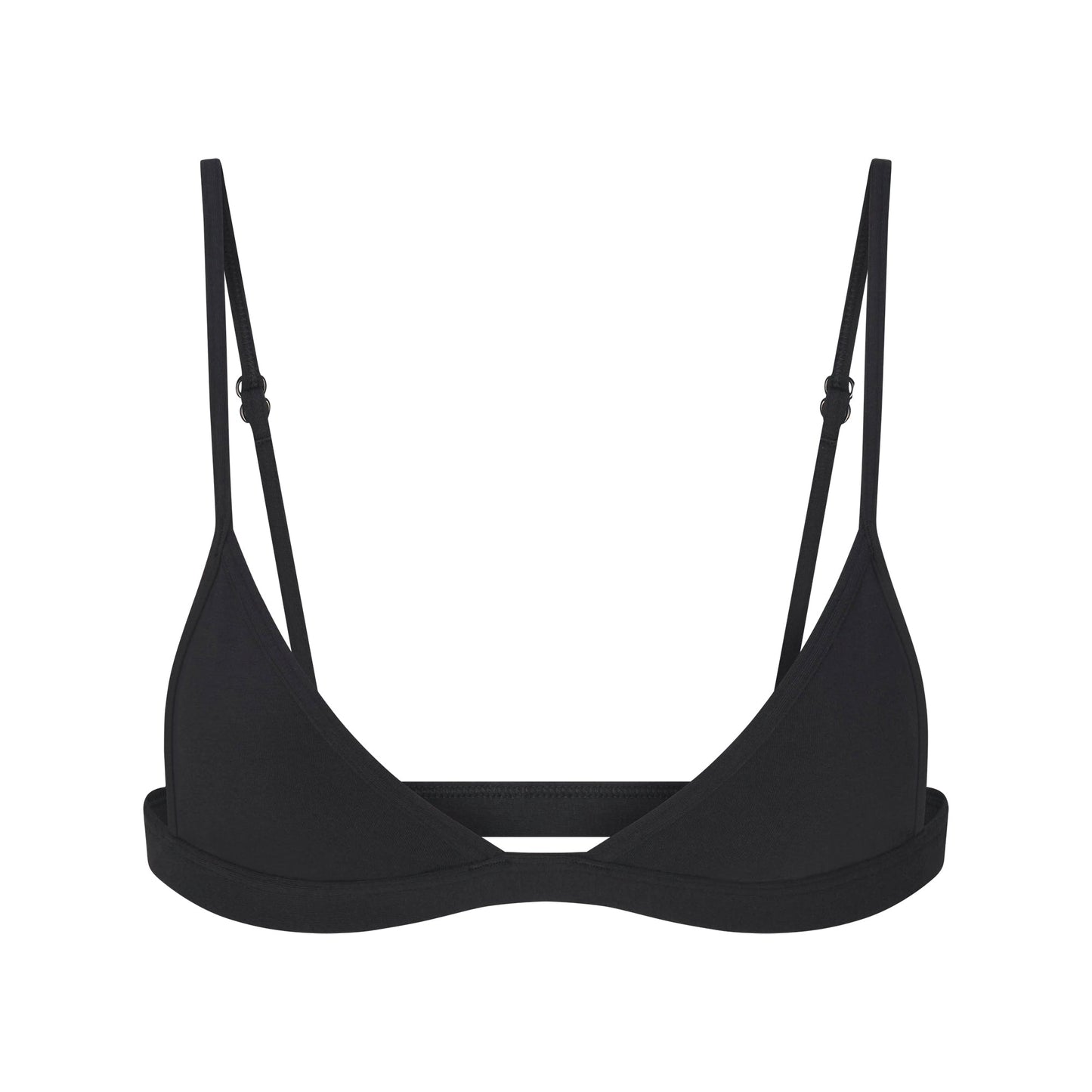 EVERYDAY COTTON TRIANGLE BRALETTE | ONYX