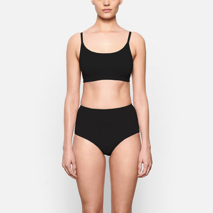COTTON JERSEY SCOOP BRALETTE | SOOT