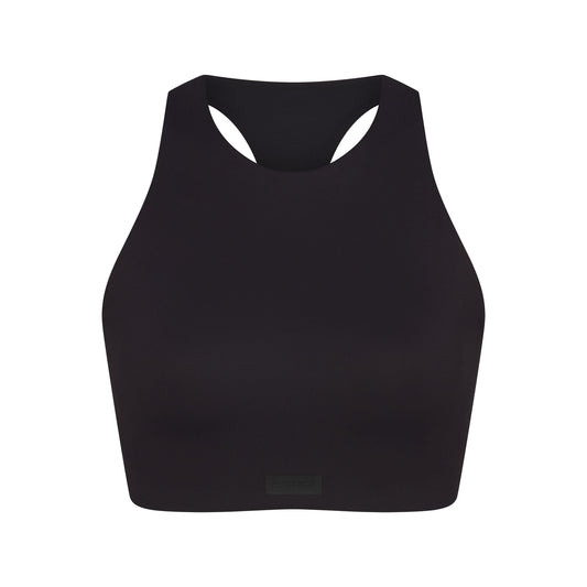 NikeSKIMS MATTE HIGH NECK BRA | OBSIDIAN