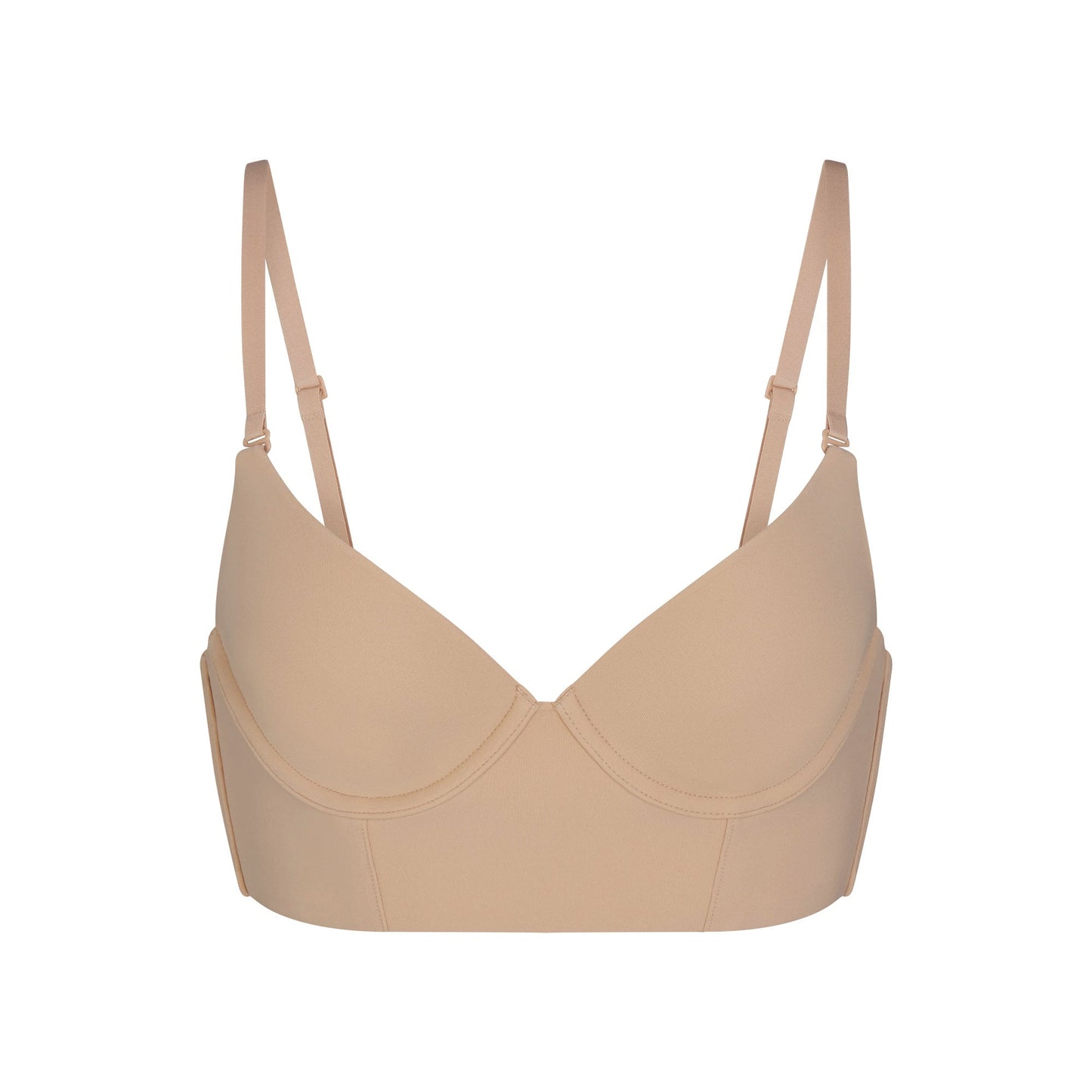 FITS EVERYBODY LOW BACK LONGLINE BRA | CLAY