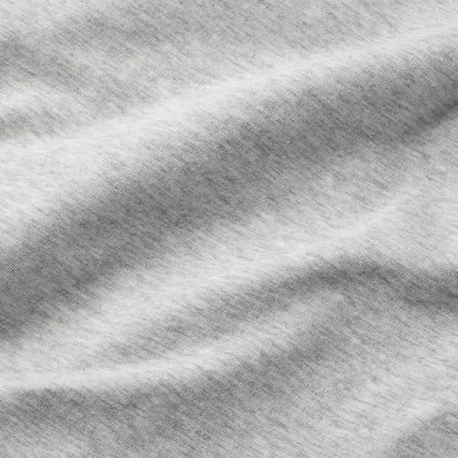 COTTON JERSEY SCOOP NECK T-SHIRT | LIGHT HEATHER GREY