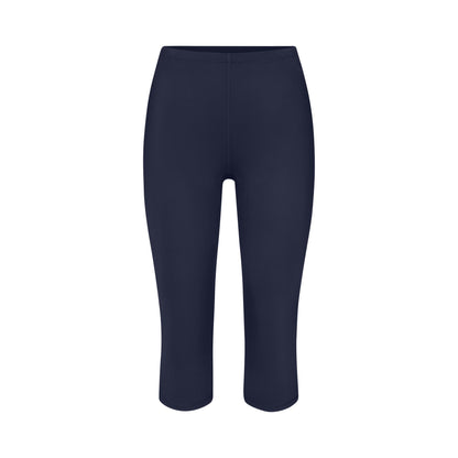 NikeSKIMS SHINE DRAWCORD 17" CAPRI LEGGING | NAVY