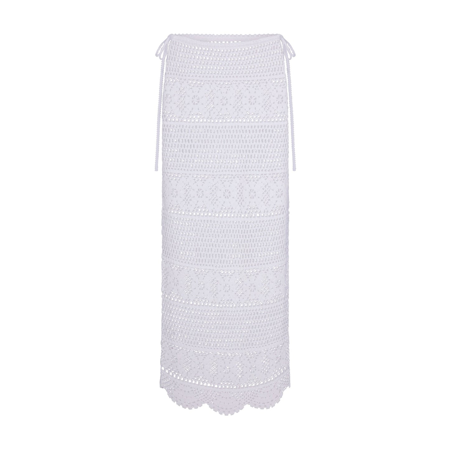 SWIM COVER-UPS CROCHET LONG SKIRT | SNOW