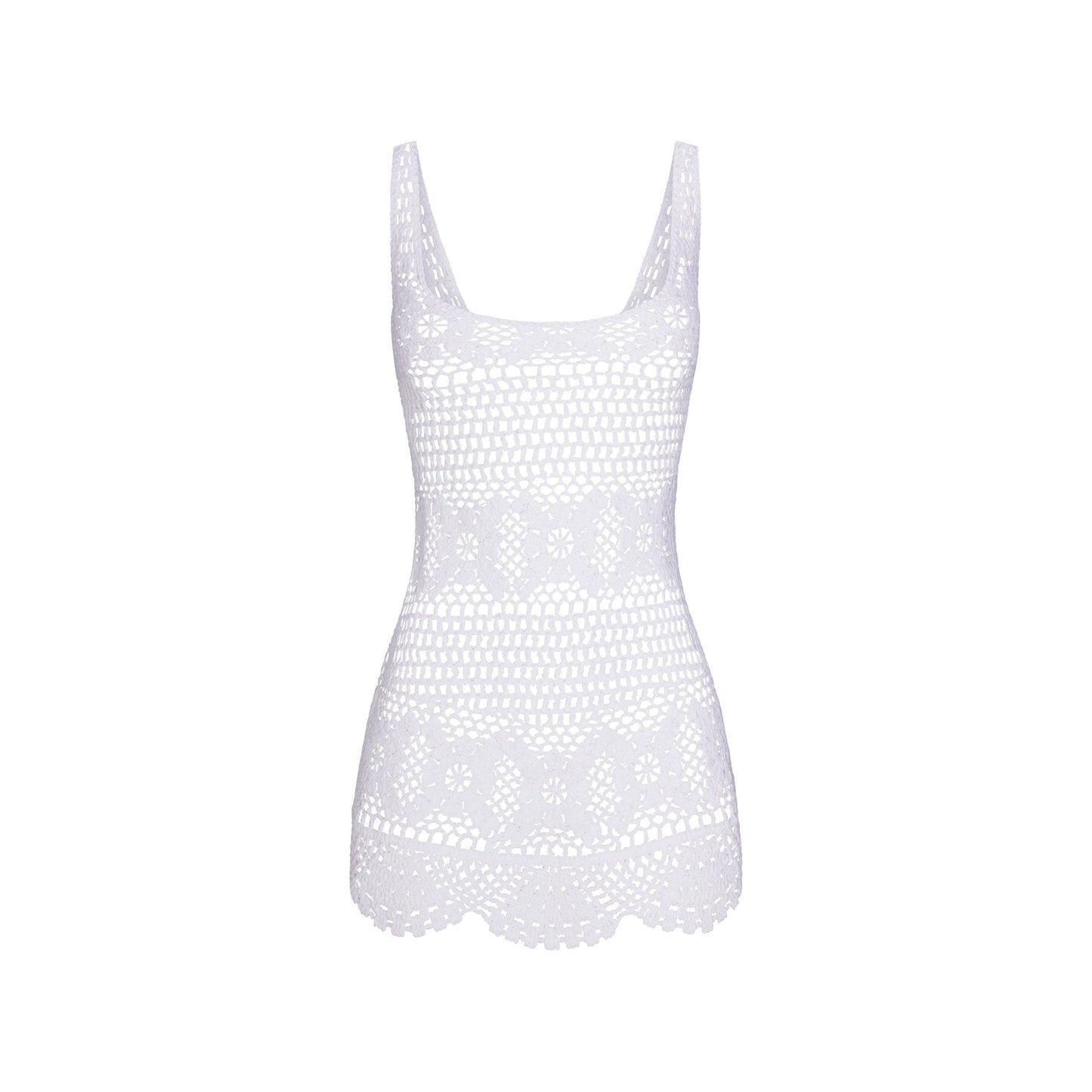SWIM COVER-UPS CROCHET MINI TANK DRESS | SNOW