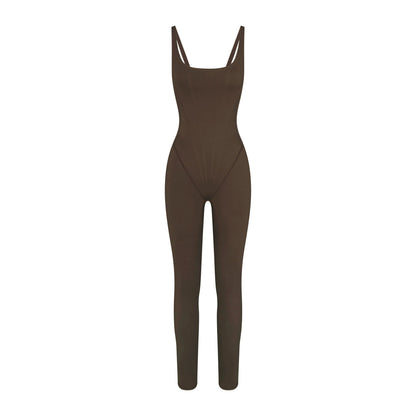 NikeSKIMS MATTE CORSET 29" ONE PIECE | DARK SEPIA