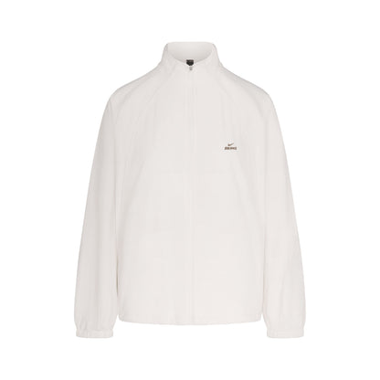 NikeSKIMS STRETCH NYLON OVERSIZED TRACK JACKET | IVORY