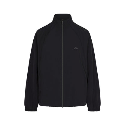 NikeSKIMS STRETCH NYLON OVERSIZED TRACK JACKET | OBSIDIAN