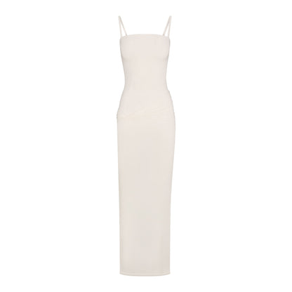 VETTESE X SKIMS SHEER MODAL LONG DRESS | ECRU