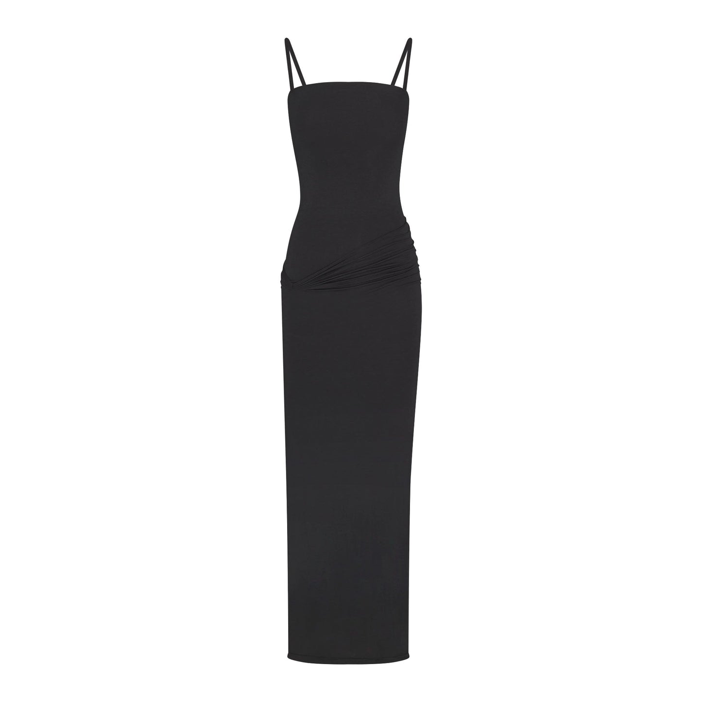 VETTESE X SKIMS SHEER MODAL LONG DRESS | ONYX