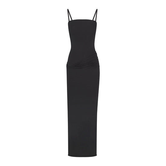 VETTESE X SKIMS SHEER MODAL LONG DRESS | ONYX