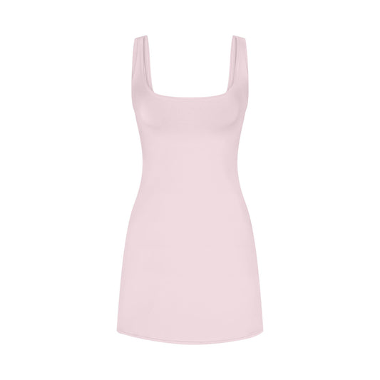 COTTON JERSEY MINI DRESS | CHERRY BLOSSOM