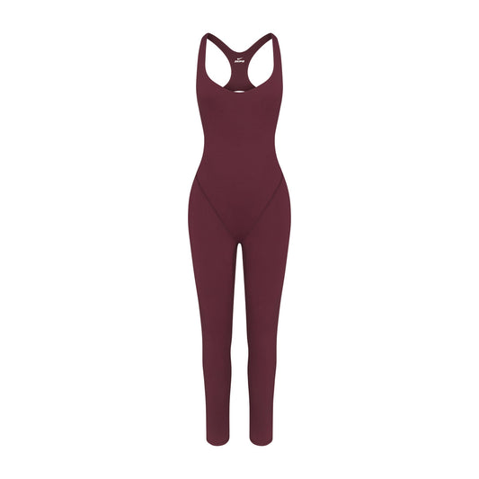 NikeSKIMS MATTE RACER LONG ONE PIECE | CURRANT