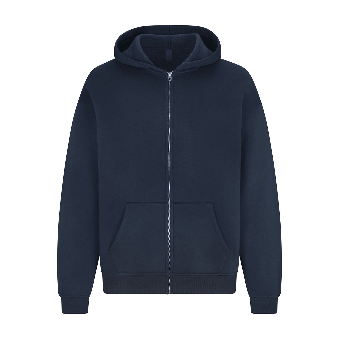 FLEECE LOUNGE MENS RELAXED ZIP UP HOODIE | NAVY