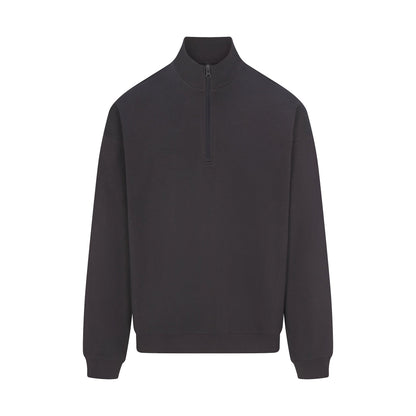 JERSEY LOUNGE MENS RELAXED QUARTER ZIP PULLOVER | ASH