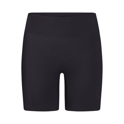 NikeSKIMS SHINE BONDED WAIST 5" BIKER SHORT | OBSIDIAN