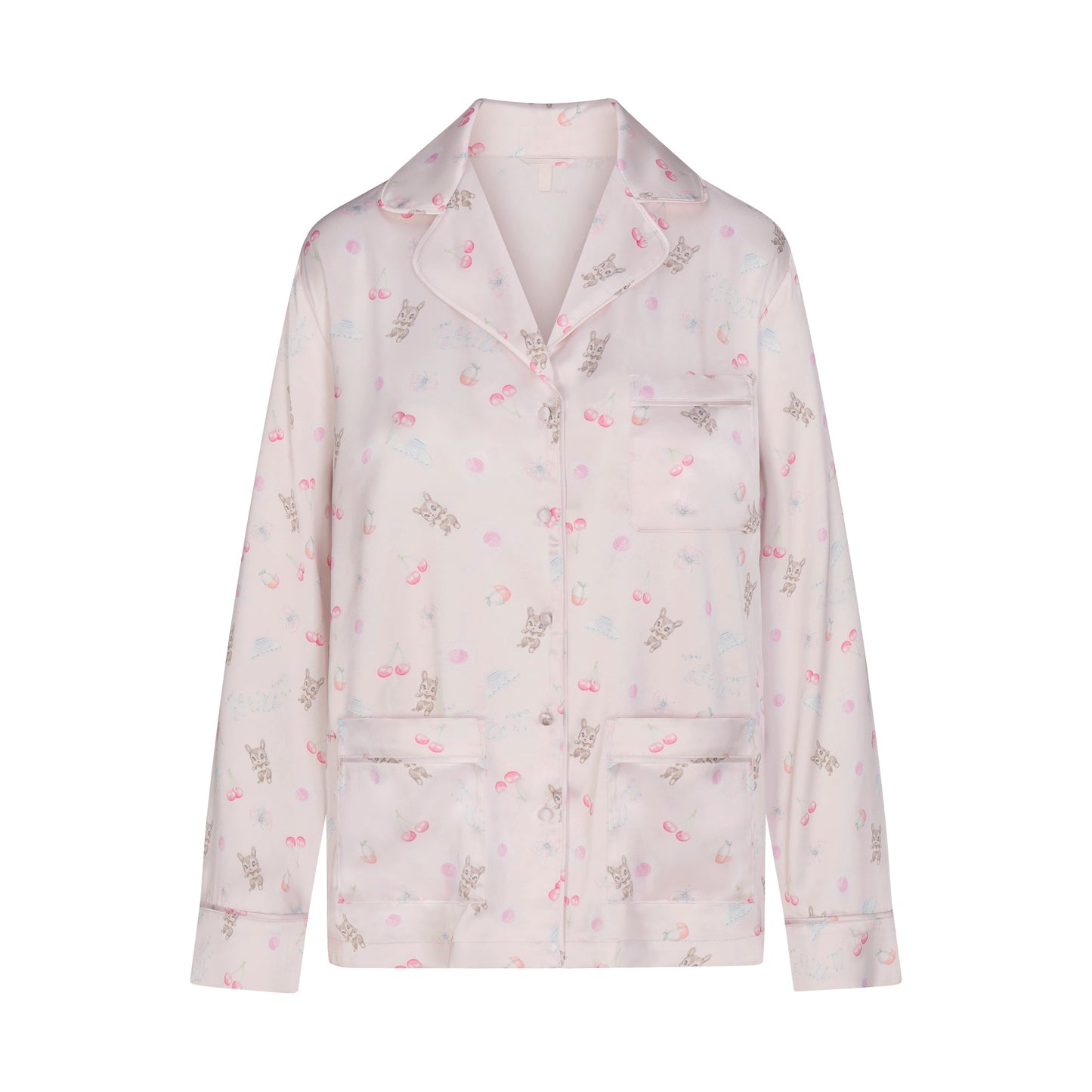 WOVEN SHINE LONG SLEEP SET | BARELY PINK SNACK BAG
