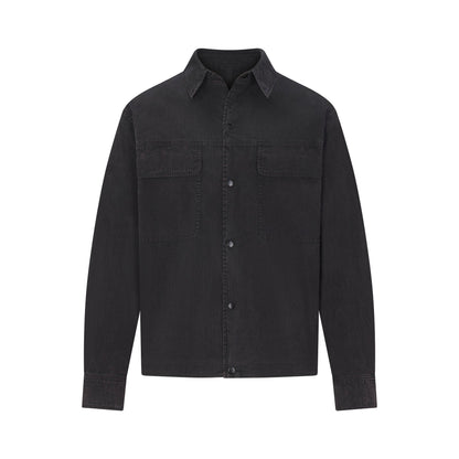 WOVEN MENS RELAXED SHIRT | ONYX